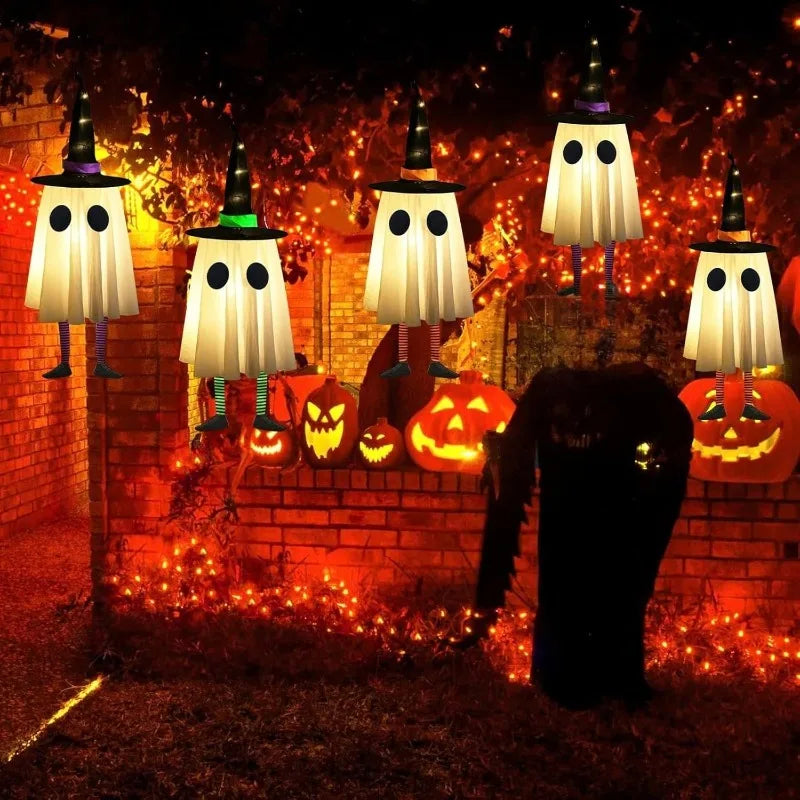 Fantômes lumineux à suspendre pour Halloween