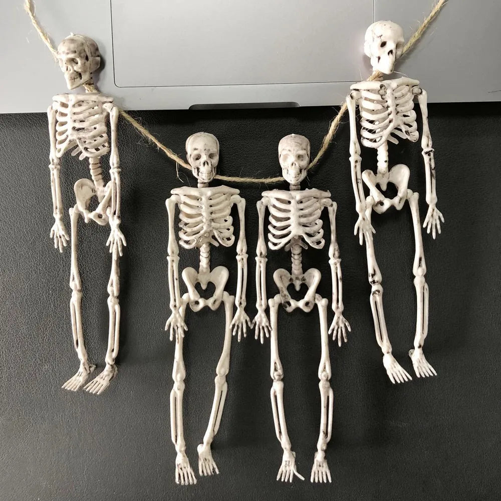 Ornements de squelette à suspendre, lot de 4 pour Halloween