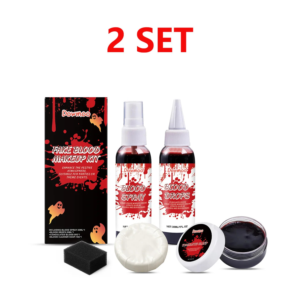 Kit de maquillage faux sang pour Halloween