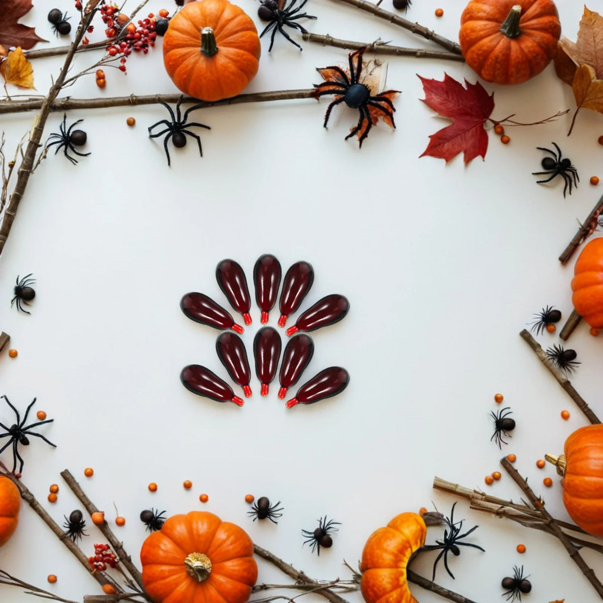 20 capsules de faux sang pour Halloween