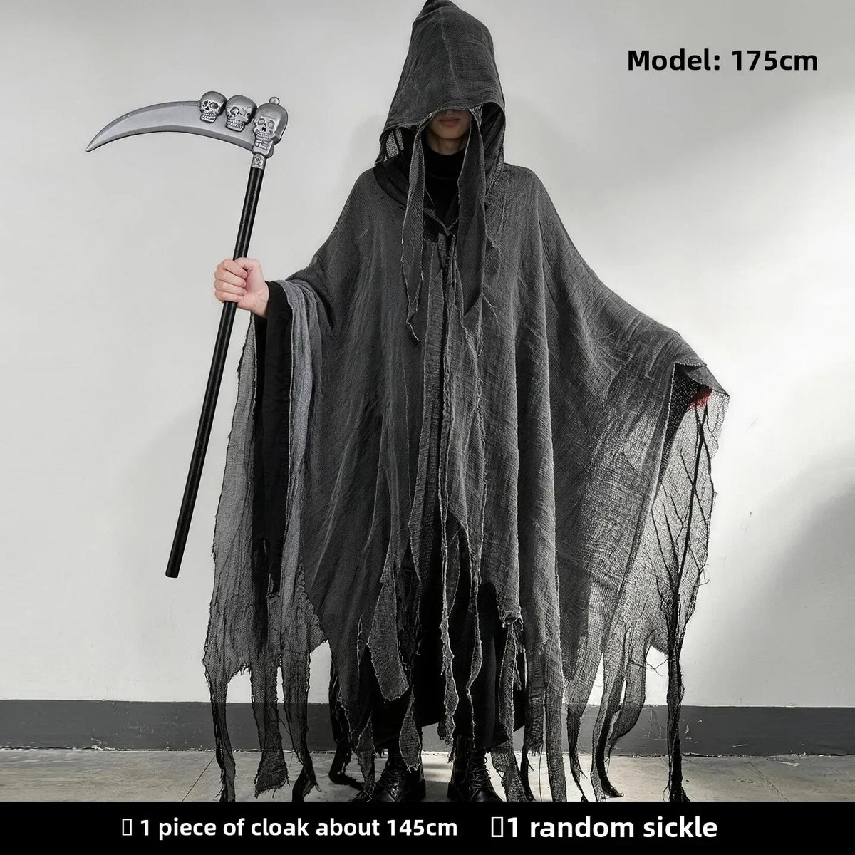Spectre Déchiré — Cape à capuche adulte