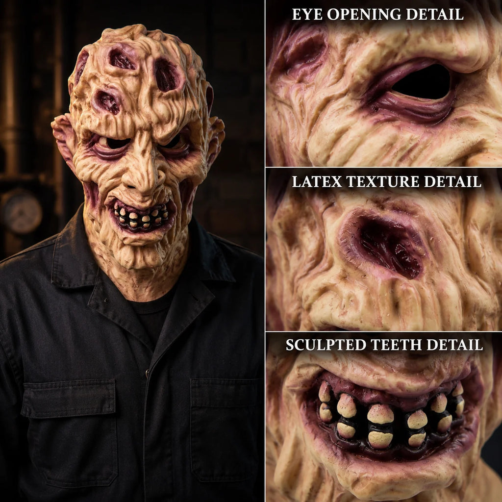 Masque Cauchemar Brûlé — Latex intégral