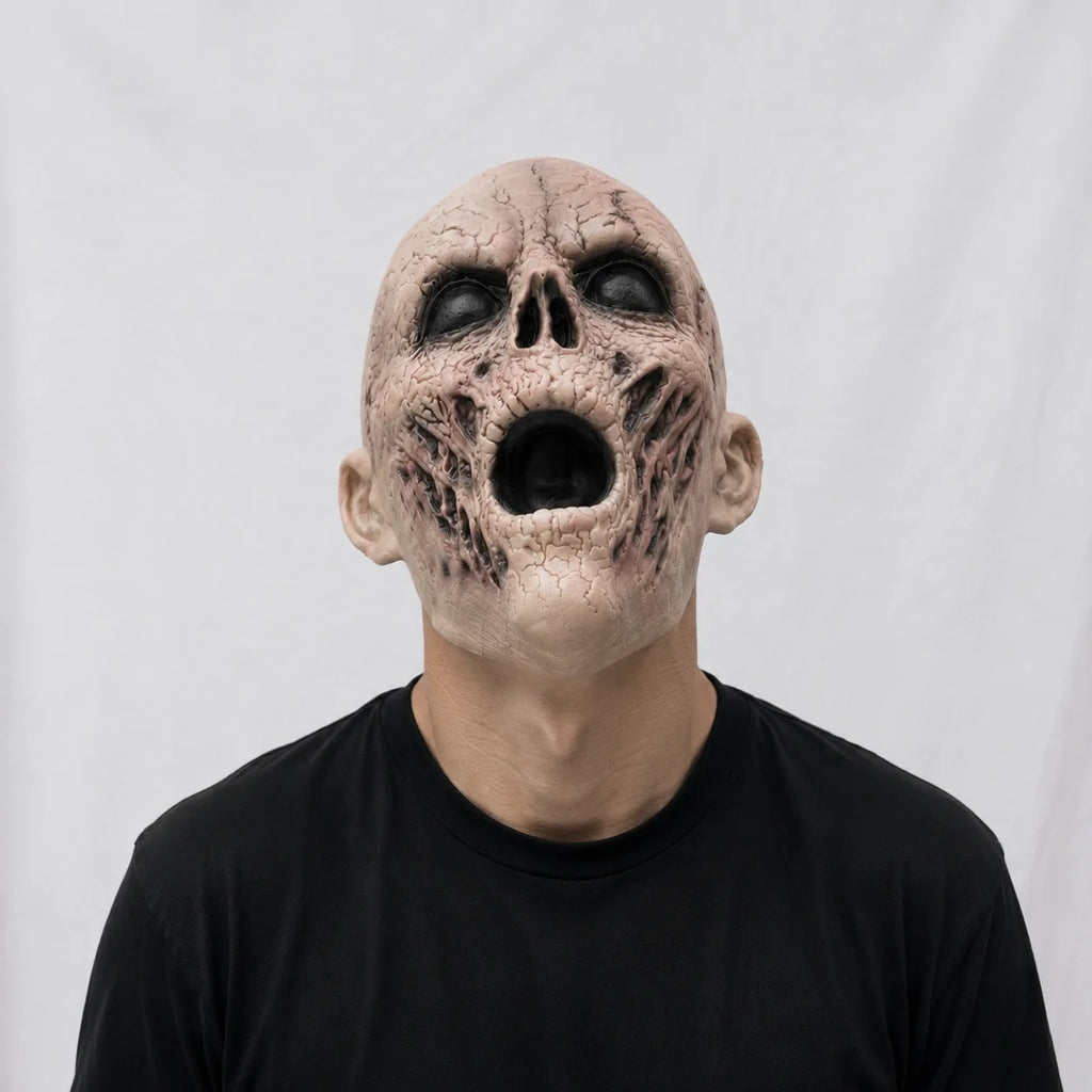 Masque Crâne Fissuré — Latex intégral