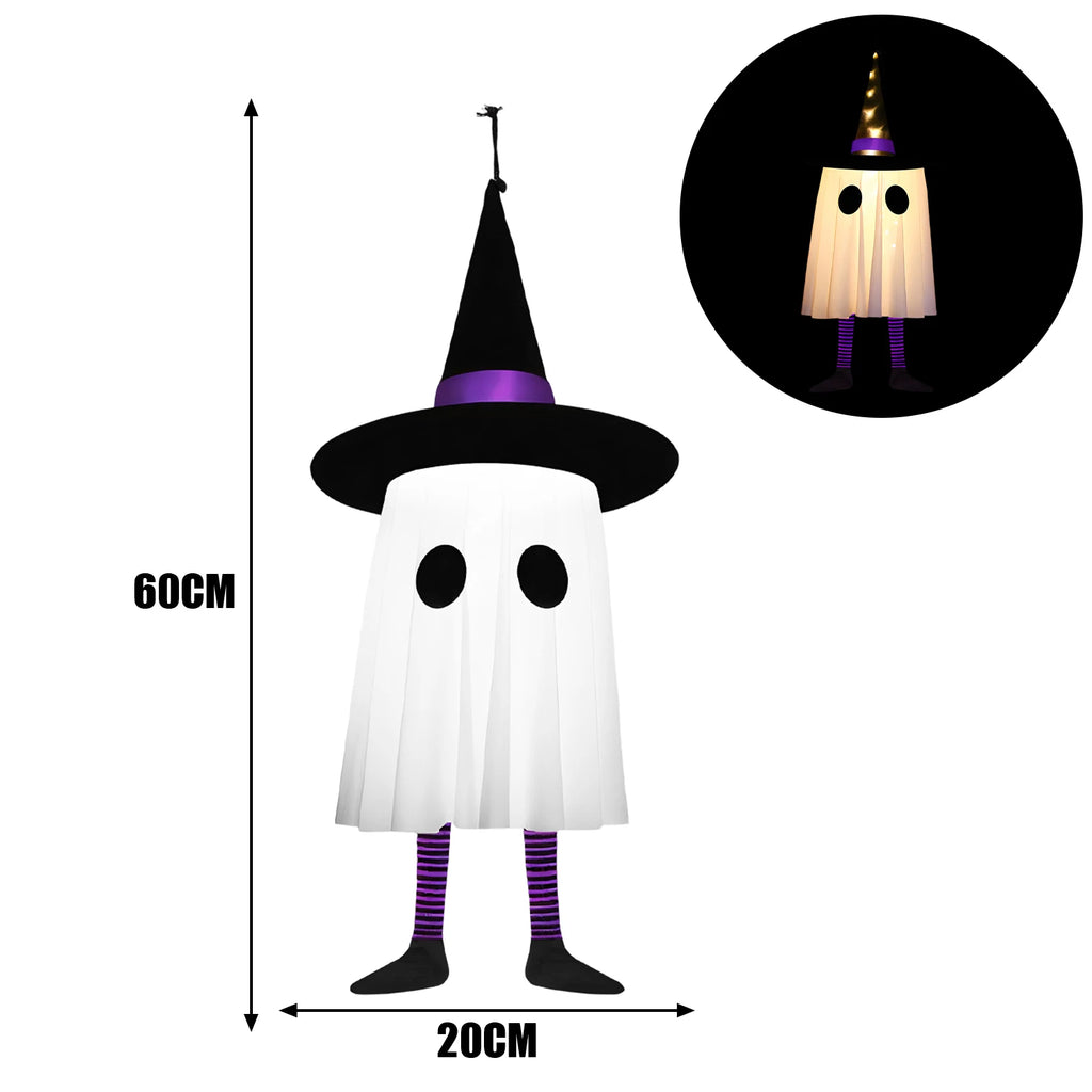 Fantômes lumineux à suspendre pour Halloween