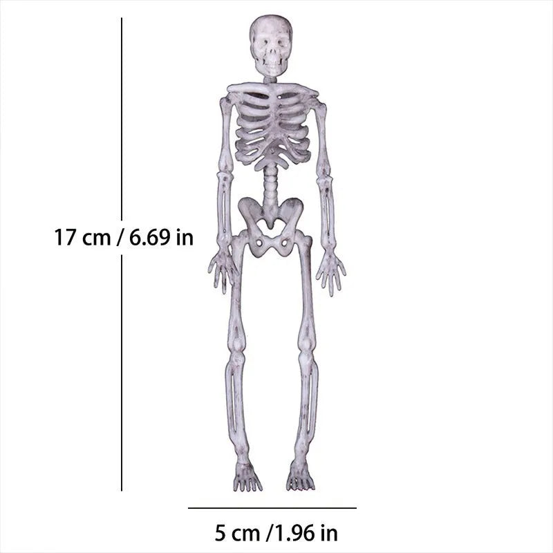 Décoration de squelette à suspendre, lot de 4 pour Halloween