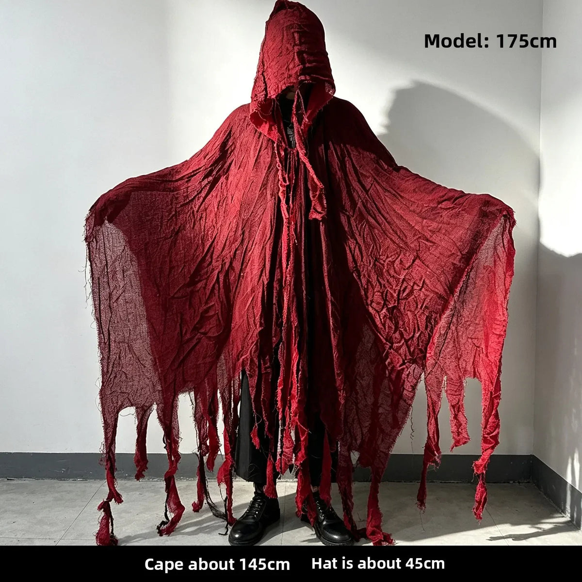 Spectre Déchiré — Cape à capuche adulte