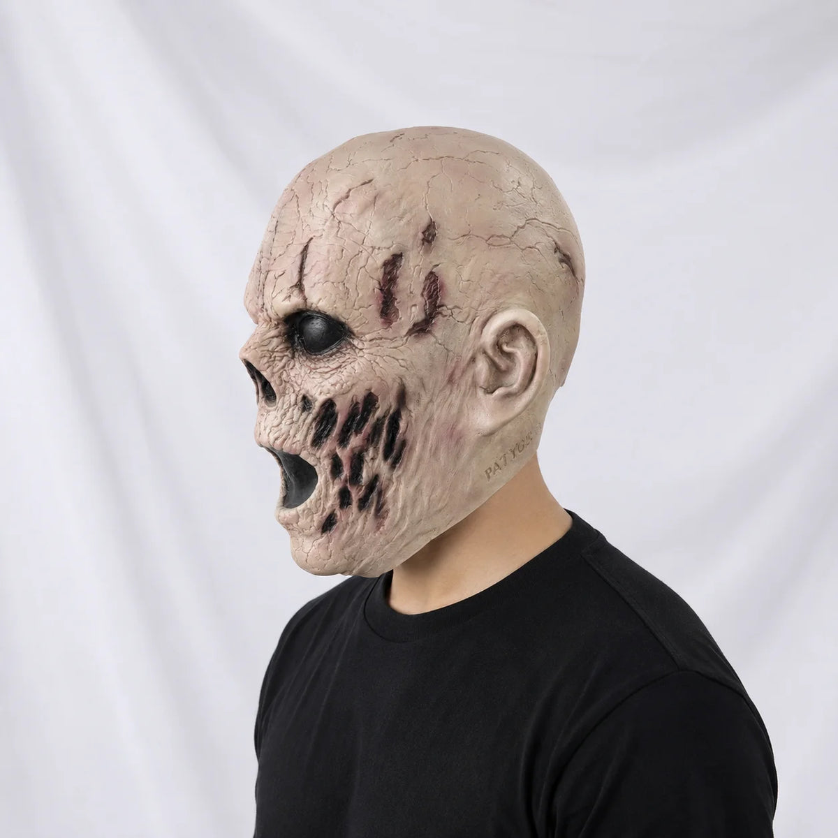 Masque Crâne Fissuré — Latex intégral