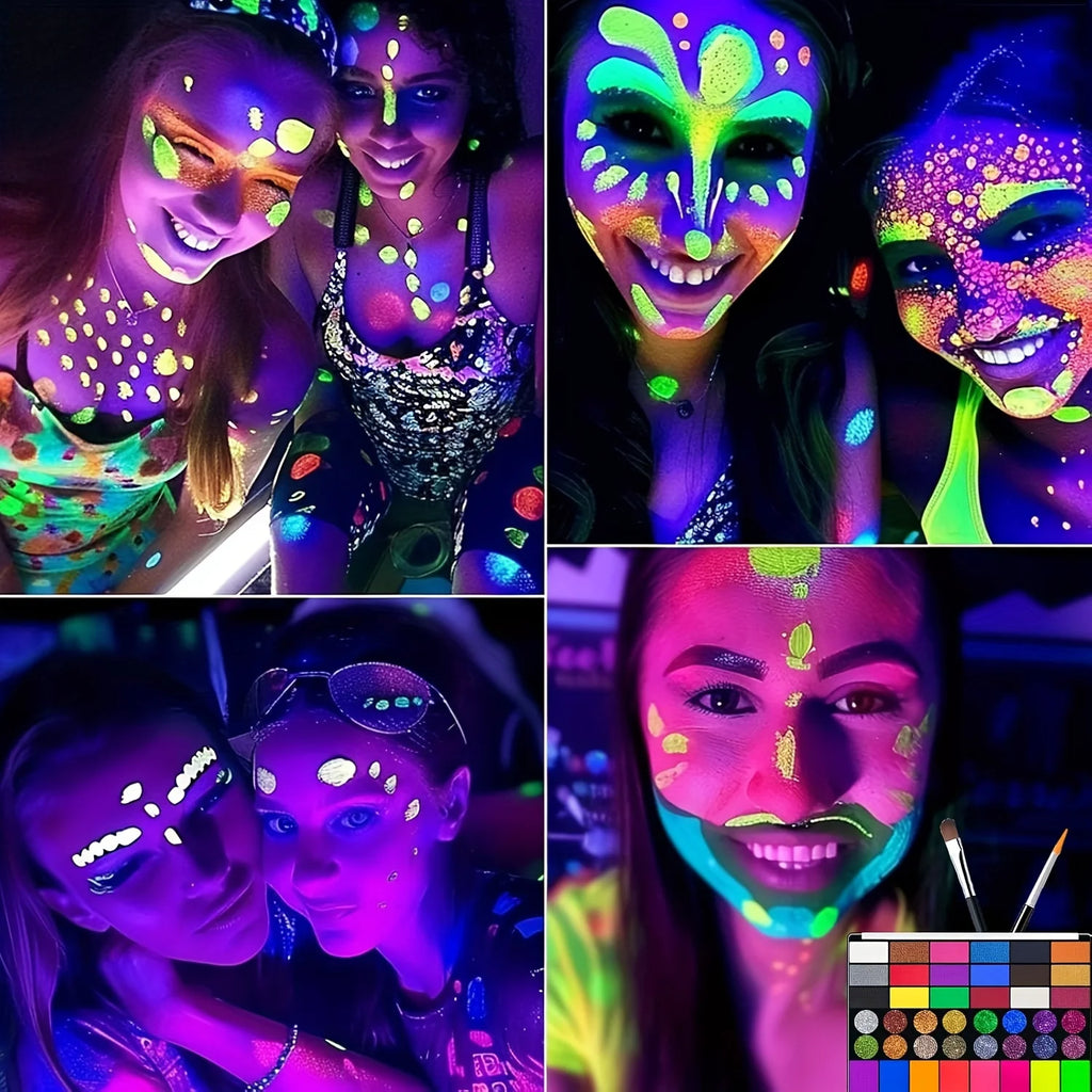 Palette Halloween — 42 couleurs, 10 pinceaux et 24 pochoirs