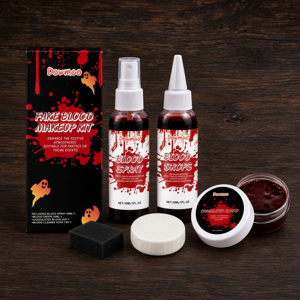 Kit de maquillage faux sang pour Halloween