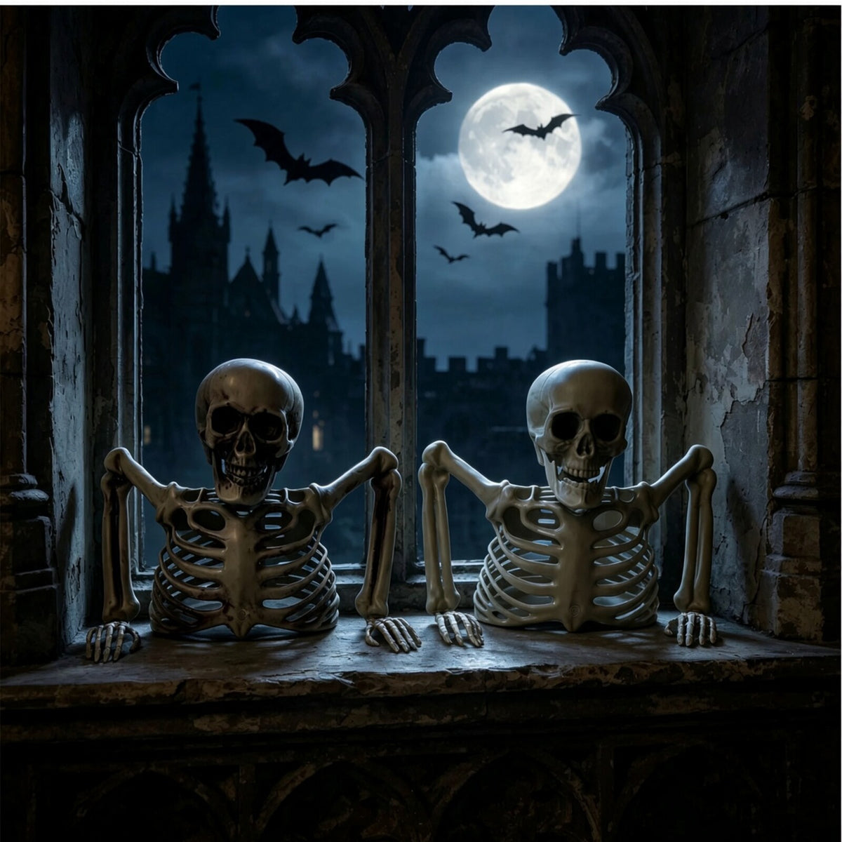 Décoration demi-squelette Halloween — Intérieur & extérieur