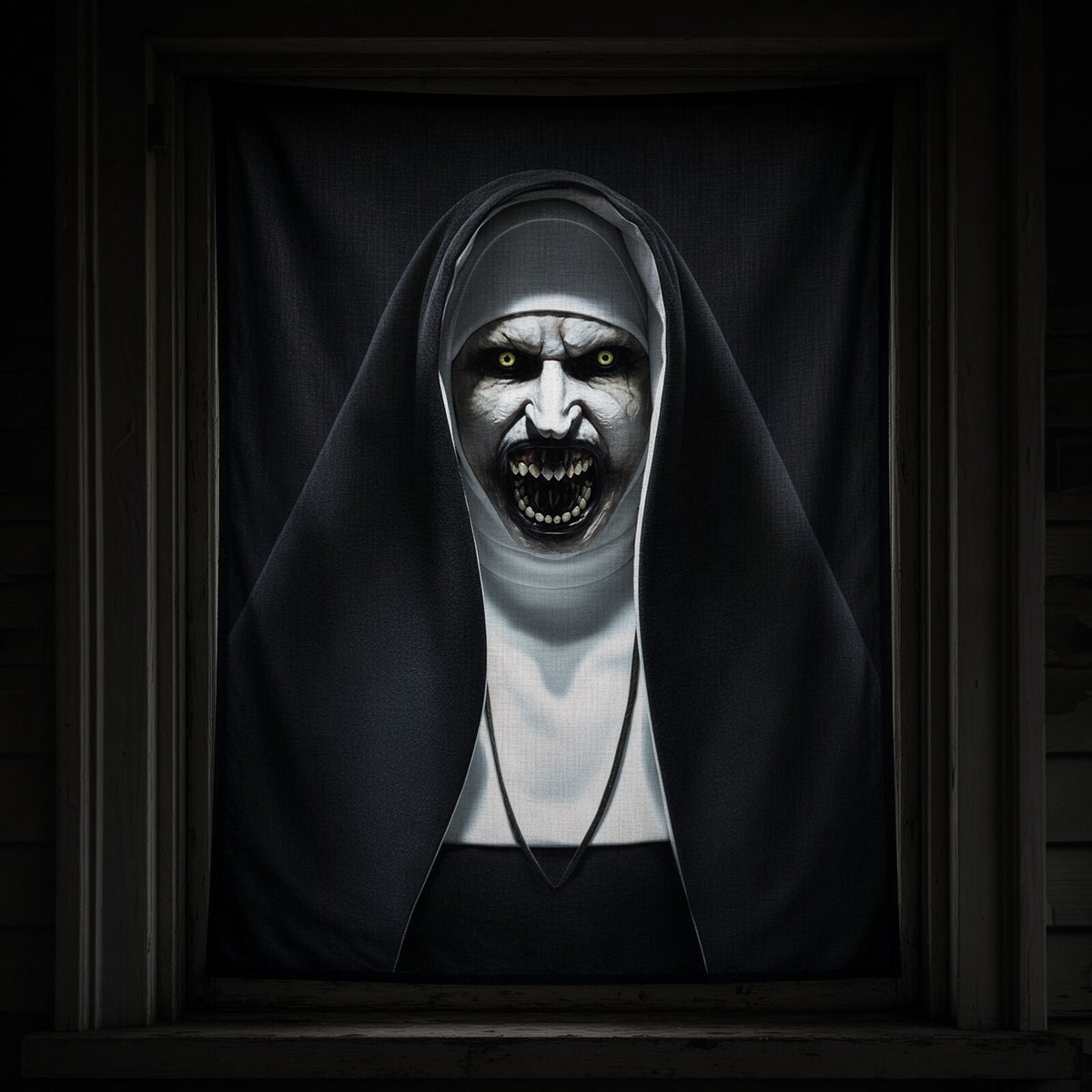 Tenture de fenêtre Halloween — Motifs effrayants