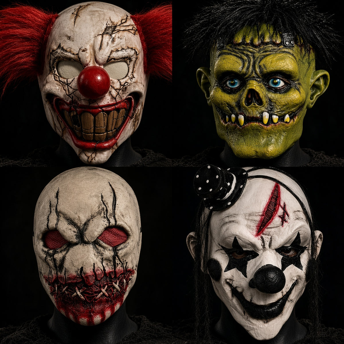 Masques Créatures Maudites — Visages cousus
